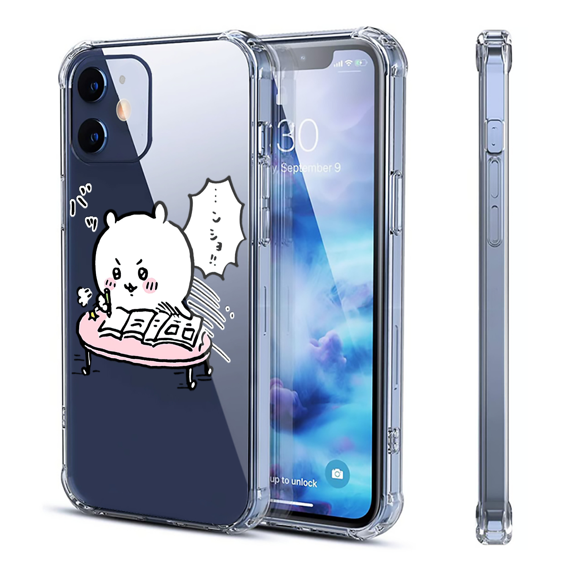 （画像用） ちいかわ ちいかわ Chii-kawa chiikawa 【iPhone 12シリーズ対応】透明スマホケース（クリアソフトケース）